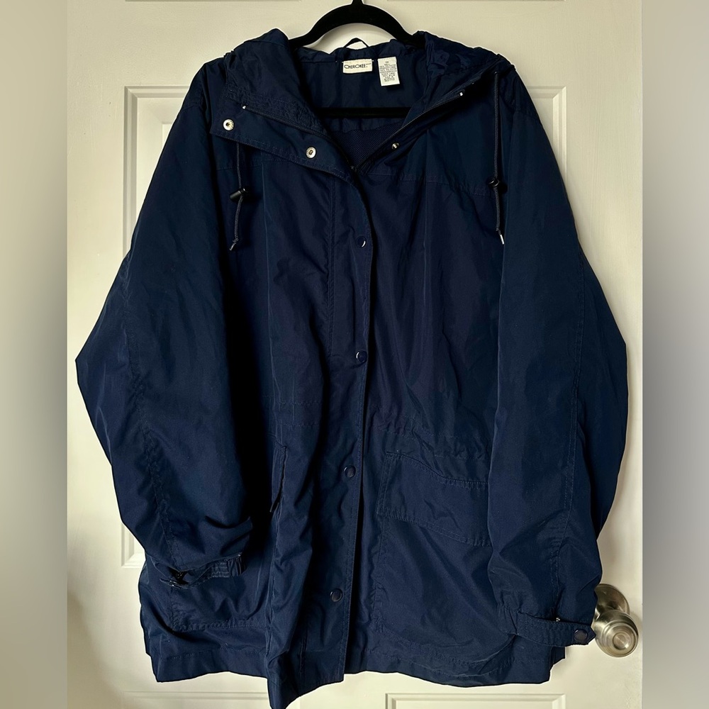 Vintage Cherokee Dark Blue Polyester Jacket
